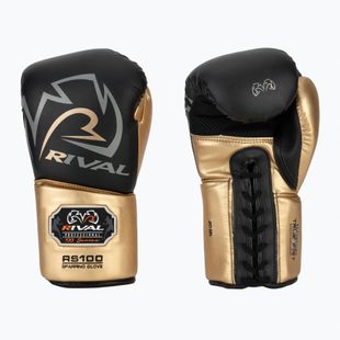 Boxerské rukavice Rival RS100 Professional black/gold