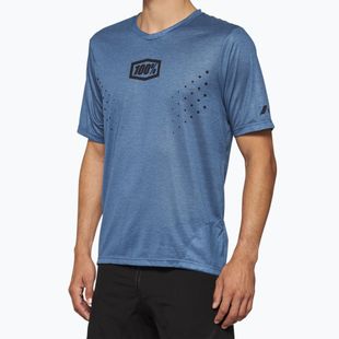 Pánske cyklistické tričko 100% Airmatic Mesh slate blue