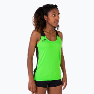 Dámske bežecké tričko Joma Record II Tank Top fluor green/black