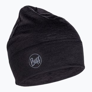 BUFF Ľahká čiapka z merino vlny Solid black 113013.999.10.00