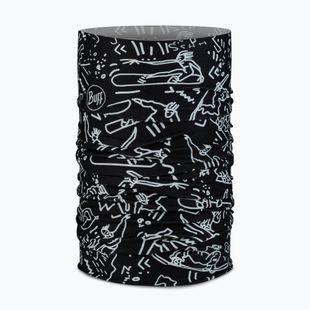 Detská multifunkčná šatka BUFF Original Ecostretch tivat black