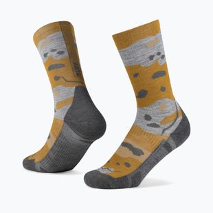 Ponožky BUFF Merino Lightweight Crew LWC2 khaki