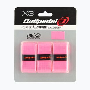 Omotávky na rakety na padel Bullpadel GB-1201 Comfort Absorbent 3 ks fluor pink