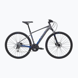 Crossový bicykel Marin San Rafael DS2 700C lesklý šedý/modrý 