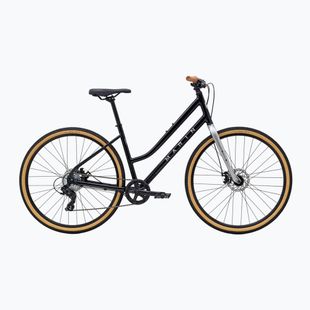 Dámsky crossový bicykel Marin Kentfield 1 ST 700C lesklá čierna/strieborná