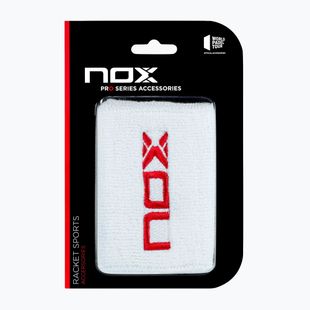 Potítka NOX Wristband with Logo 2 szt. white/red