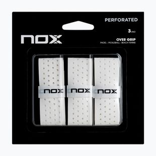 Omotávky na padel NOX Pro Perforated Overgrip 3 pcs. white