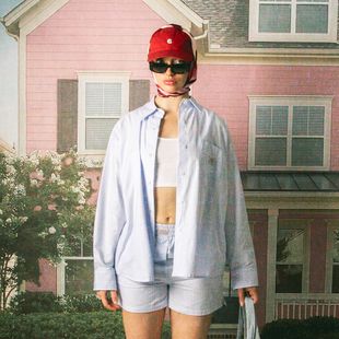 Dámska košeľa Kaotiko Stripes Dark People blue / white