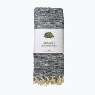 Deka na jógu JadeYoga Recycled Cotton Hand Loomed Yoga midnight blue