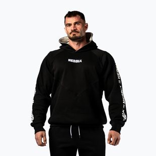 Pánska mikina NEBBIA Hero Hoodie black