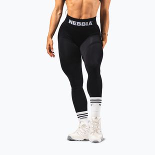 Dámske tréningové legíny NEBBIA Flow Seamless Hight Waist Push Up black