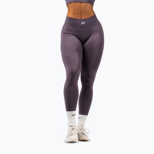 Dámske tréningové legíny NEBBIA Flow Seamless Maximum Push-Up dark grey