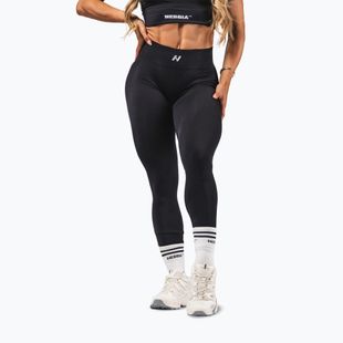 Dámske tréningové legíny NEBBIA Flow Seamless Push Up Black