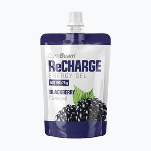 Energetický gél GymBeam ReCharge 75 g blackberry