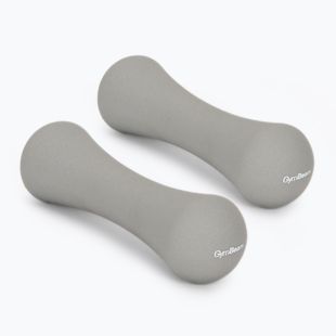 Činky GymBeam Neoprene Dumbbells 2 x 1 kg light grey
