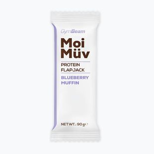 Proteínová tyčinka GymBeam MoiMüv Flapjack 90 g blueberry muffin