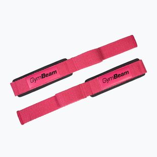 Vzpieračské trhačky GymBeam X-Grip pink