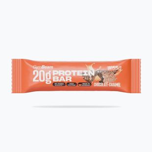 Proteínová tyčinka GymBeam 55 g chocolate/caramel