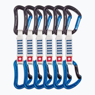 Lezecké expresky Ocun Raven QD Zoom PA 12 cm 6 ks blue