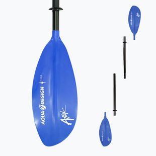 Kajakárske pádlo 4-dielne AQUADESIGN K1 Attak 4 blue