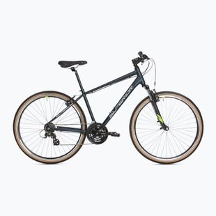 Superior RX 510 matný nočný modrý/strieborný/neonovo žltý crossový bicykel