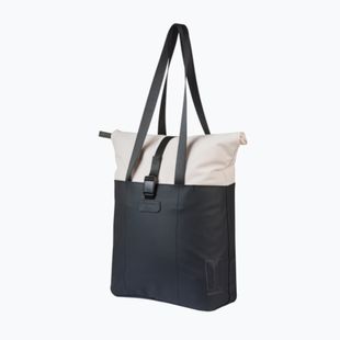 Cyklistická brašna Basil Vive Shopper MIK Hooks 15-20 l off white/black