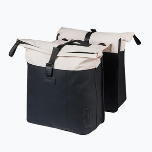 Cyklistická taška Basil Vive Double Pannier Bag MIK 35 l off white/black