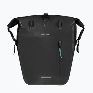 Cyklistická taška Basil Rivo L Single Bag MIK Hooks 31 l black