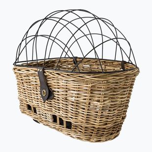 Zadný košík na bicykeľ FastRider Jale Rattan Dog Bike Basket Klickfix 57 l naturel