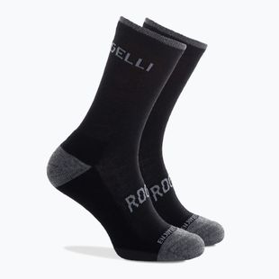 Cyklistické ponožky Rogelli Wool Wintersocks black