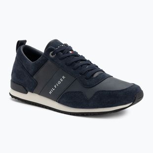 Pánske topánky Tommy Hilfiger Iconic Leather Suede Mix Runner midnight