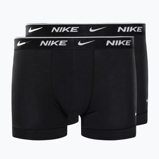 Pánske boxerky Nike Everyday Cotton Stretch Trunk 2Pk IEV black
