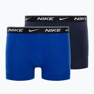Pánske boxerky Nike Everyday Cotton Stretch Trunk 2Pk IEV obsidian/game royal