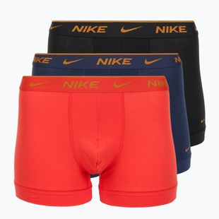 Pánske boxerky Nike Everyday Cotton Stretch Trunk 3 pary light crimson/midnight navy/black