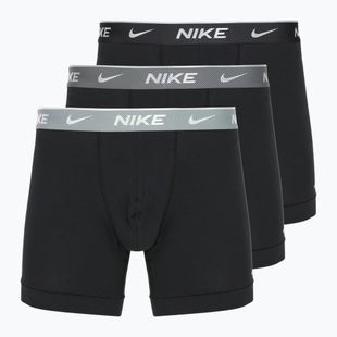 Pánske boxerky Nike Everyday Cotton Stretch 3 pary bi bi/iron grey/clear grey high shine textured wb