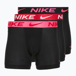 Pánske boxerky Nike Dri-Fit Essential Micro Boxer Brief 3 pary black hyper pink/uni red/black high shine wb