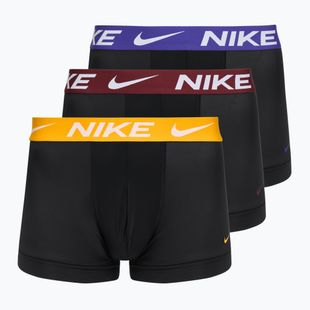 Pánske boxerky Nike Dri-Fit Essential Micro Trunk 3 pary black university gold/deep night/dark team red wb
