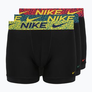 Pánske boxerky Nike Dri-Fit Essential Micro 3 pairs blklightcrimson/ brightcitron/evergreenaur