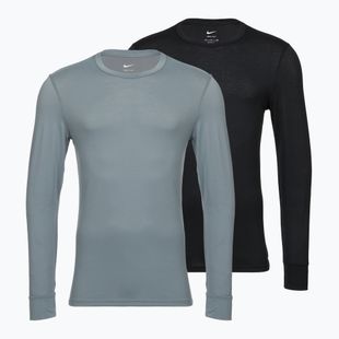Pánske tričko longsleeve Nike Crewneck 2 pack carbon heather