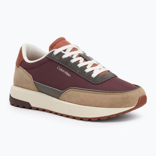Pánske topánky Calvin Klein HM0HM01714 Low Top Lace Up Repreve Mix Silver Mink/Vineyard Wine