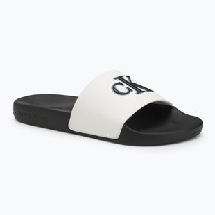 Pánske šľapky Calvin Klein YM0YM01281 Jelly Mono PU Bright White/Black