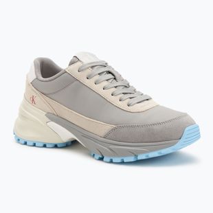 Dámske topánky Calvin Klein YW0YW01852 Hike Runner Mg Nylon Mix formal gray/eggsshell creamy/white