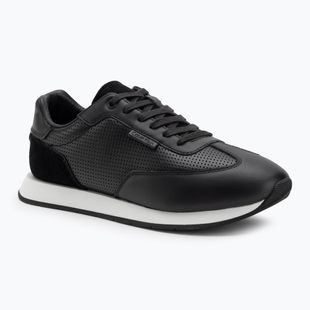Pánske topánky Calvin Klein HM0HM01871 Low Prof Runn Laceup Perf Lth Black/Bright White