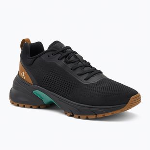 Pánske topánky Calvin Klein YM0YM01284 Hike Runner Tech Knit Ck Black/Grain Brown/Wild Green