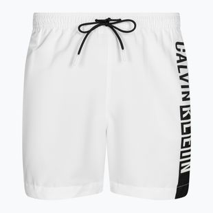 Pánske biele plavecké šortky Calvin Klein Medium Drawstring-Graphic classic