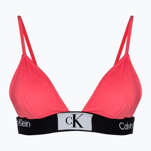 Calvin Klein Pevný trojuholníkový vrchný diel plaviek calypso coral