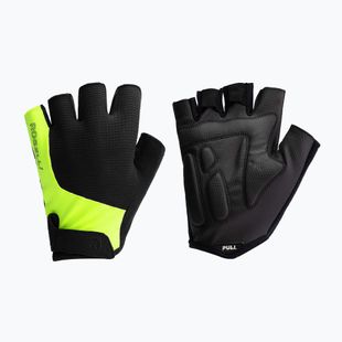 Cyklistické rukavice pánske  Rogelli Essential black/fluor