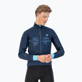Pánska cyklistická bunda Rogelli Radius Winter Jacket blue