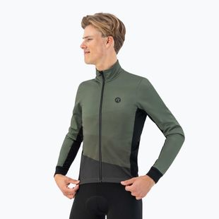 Pánska cyklistická bunda Rogelli Tarax Winter Jacket army green