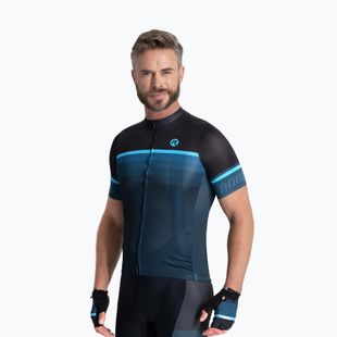Pánsky cyklistický dres Rogelli Hero II black/blue